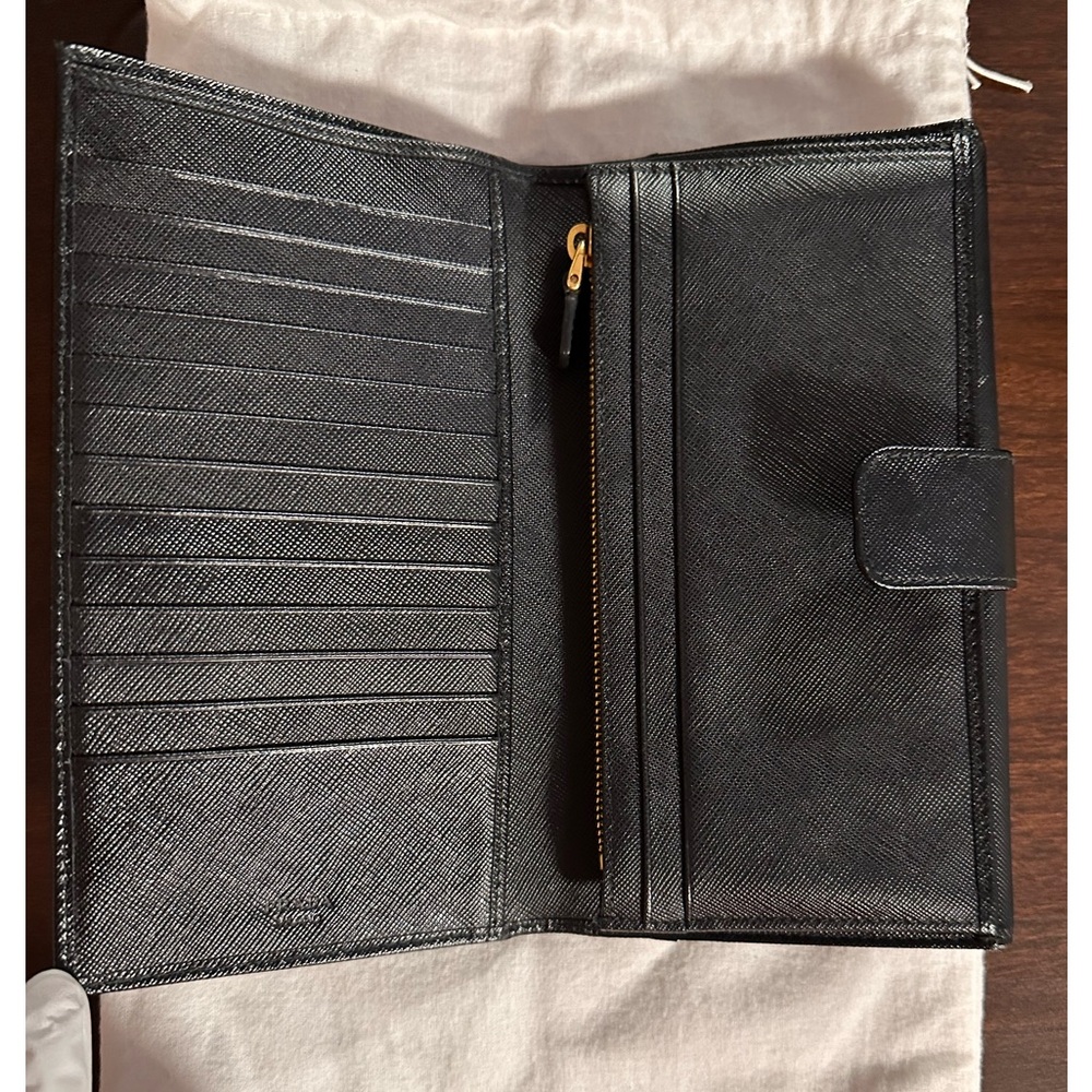 Prada Continental wallet in texture Saffiano Leather - Picture 5 of 6